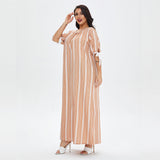 Muslim Women Stylish Kashibo Abaya Muslim Ladies Long Gown Islamic Clothing Jilbab Jalabiya Casual Plus Size Dress