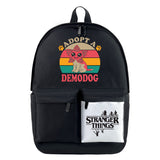 Stranger Things Backpack Nylon Waterproof Cartoons on Both Shoulders Backpack Student Schoolbag Computer Bag