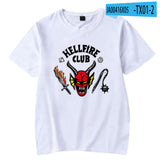 Hellfire Club Shirt Summer Menswear Pullover Short Sleeve T-shirt