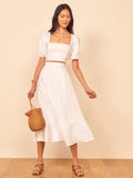 Bridesmaid Dress Spring And Summer Sexy Dress Up And Down Two-Piece Solid Color Dress