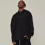 Fog Fear of God Essentials Sweatshirt Henry Collar Long Sleeve High Street Loose Sweater for Men