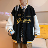 Jock Jacket Couple Corduroy Jacket Autumn Jacket Fall Winter Coat Loose Baseball Uniform Men's Clothing