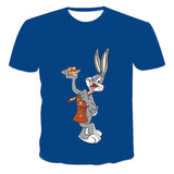 Bugs Bunny Shirt Fashion Short Sleeve Printed Pullover T-Shirt
