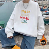 Men Sweatshirts Sweater Men's Spring and Autumn Pullover Leisure Cotton Long Sleeve