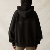 Fog Fear of God Essentials Hoodie Fog Back Stereo Alphabet plus Velvet Hoodie