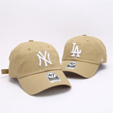 Dodgers and Yankees Baseball Cap 47brand Baseball Cap Women's Embroidered Breathable Outdoor Travel