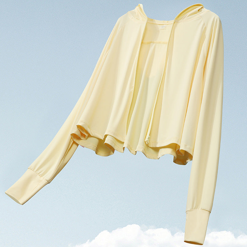 Sun Resistant Clothes Sun Protection Clothing Ice-Sensitive Breathable UV Face Cover Hair Hole Sun-Protective Clothing