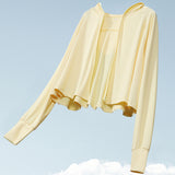 Sun Resistant Clothes Sun Protection Clothing Ice-Sensitive Breathable UV Face Cover Hair Hole Sun-Protective Clothing