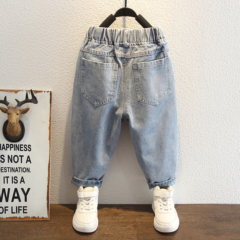 Toddler Boys Pants Boys' Jeans Cartoon Casual Pants Children