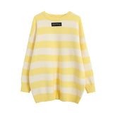Preppy Aesthetic Sweater Autumn Sweater Women's Top Loose round Neck