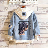 Comic Denim Jacket Anime Men and Women Cowboy Coat Top