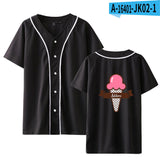 Baggy Baseball Jersey Baseball Uniform T-shirt Casual Loose