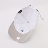 Dodgers and Yankees Baseball Cap 47brand Baseball Cap Female White Soft Top Small Icon La Embroidery
