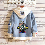 Comic Denim Jacket Anime Clothes Denim Jacket