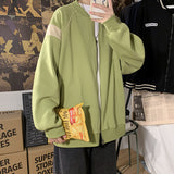 Jock Jacket Autumn Loose Student Men's Jacket Men's Jacket Casual Boys Cardigan Baseball Uniform
