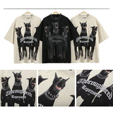 Present Thoroughbred Doberman Dog Print T-Shirt Short Sleeve Men's Summer T-shirt