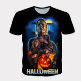 Michael Myers T Shirt Fashion Summer Printing Sports Leisure