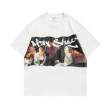 Men T-Shirt Summer Men's Printed T-shirt Casual Youth Bottoming Shirt