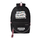 Stranger Things Hellfire Club Backpack Stranger Things Peripheral Schoolbag USB Charging Backpack