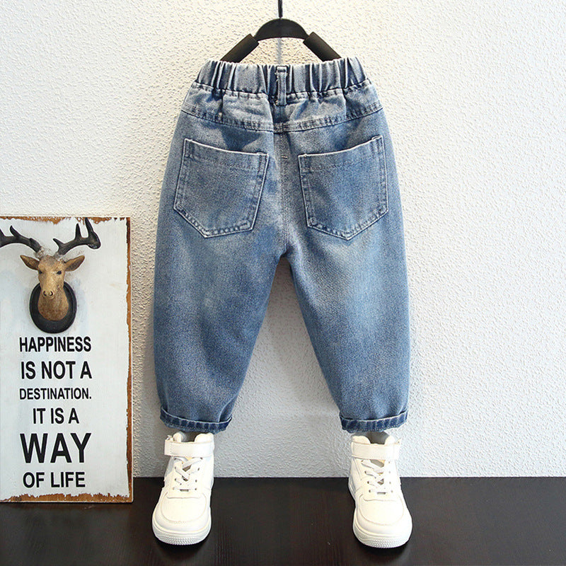 Toddler Boys Pants Boys' Jeans Spring and Autumn