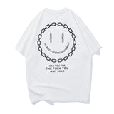Smiley Face T Shirt Casual Sports Top