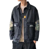 Paisley Denim Jacket Spring and Autumn Denim Jacket Men's Loose Jacket