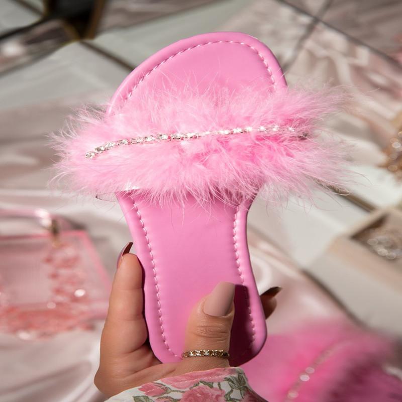 Women Open Toe Sandals Flats Summer Flat Slippers