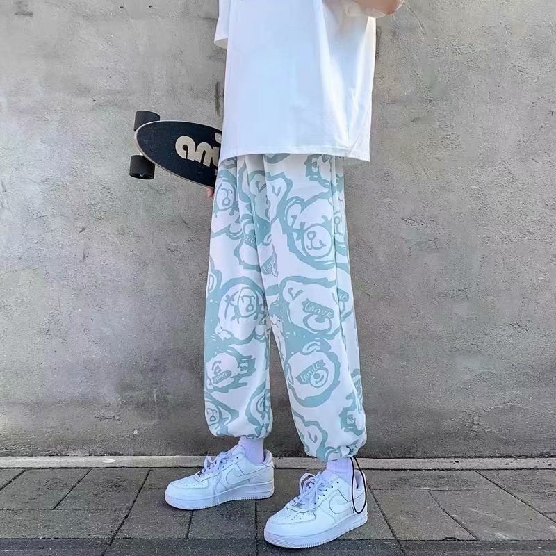 Men Pants Men's Summer Sports Pants Straight Loose Casual