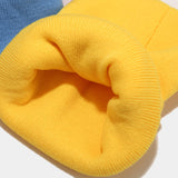 Smiley Face Cap Cute Smiling Face Embroidery Knitted Hat