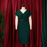 Nina Parker plus Size Dresses Fashionable Slimming Elegant Ol Dress