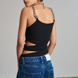 Women Rave Outfits Tops Summer Sexy Cutout Inner Vest