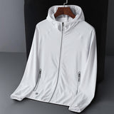 Sun Resistant Clothes UPF50 Summer Breathable Ice Silk Hooded Jacket
