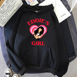 Stranger Things Hoodie Stranger Things 4 Peripheral Printed Hoodie Brushed Hoody Female