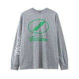 We11 Done Sweatshirts round-Neck Clothing Cartoon Print Anime for Men and Women