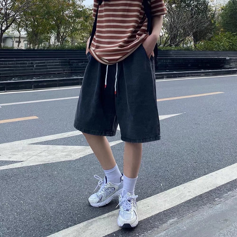Men Denim Shorts Men's Loose Casual Summer Summer Sports Pants