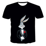 Bugs Bunny Shirt Fashion Short Sleeve Printed Pullover T-Shirt