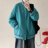 Beige Varsity Jacket Vintage Baseball Uniform Men's Spring and Autumn Retro Hiphop Top Oversize Jacket