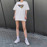 Drew House Drew Smiley Face Color Short Sleeve Loose Couple T-shirt Men