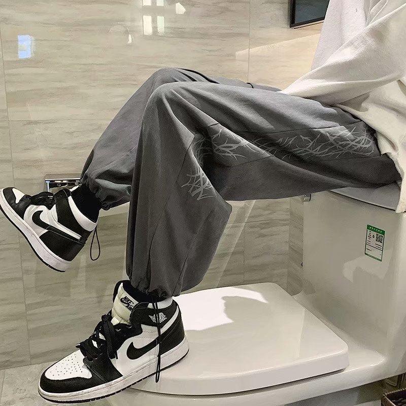 Men Pants Spring and Summer Pants Men's Loose Sports Thin Section Casual