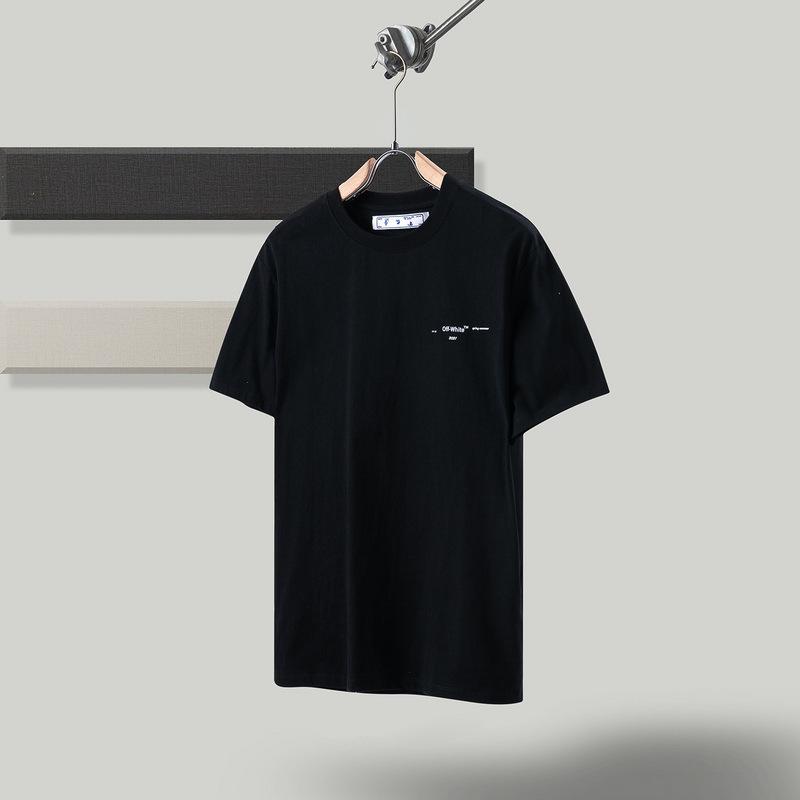 Ow Men's and Women's short sleeve Tshirt Cotton Back Arrow Round Neck Loose Owt t shirt