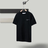 Ow Men's and Women's short sleeve Tshirt Cotton Back Arrow Round Neck Loose Owt t shirt