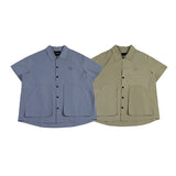 Men T-Shirt Summer Letter Embroidery Shirt Casual Polo Collar