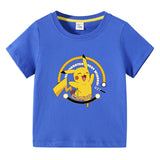 Children Pokemon Pikachu T Shirt Short Sleeve T-shirt Men 'S Top