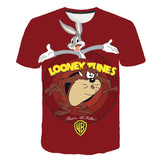 Bugs Bunny Shirt Men's Cartoon Animation Printed T-shirt