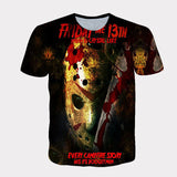 Michael Myers T Shirt Summer Printed Casual round Neck Short Sleeve T-shirt