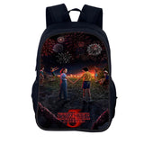 Stranger Things Backpack Youth Casual Backpack Man and Woman Cartoon School Bag Large-Capacity Backpack