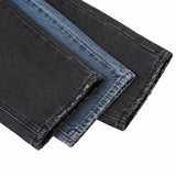 Fog Fear of God Essentials Pant Double-Line Washed Jeans Distressed Straight-Leg Trousers