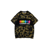 Wgm Shirt Bape Shark Head Digital Printing Casual Sports Short Sleeve