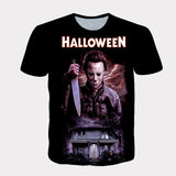 Michael Myers T Shirt Summer Men's round Neck Top Casual Short Sleeve