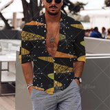 Men Beach T Shirts Men's Spring and Autumn Wear Casual Shirt Men Long Sleeve